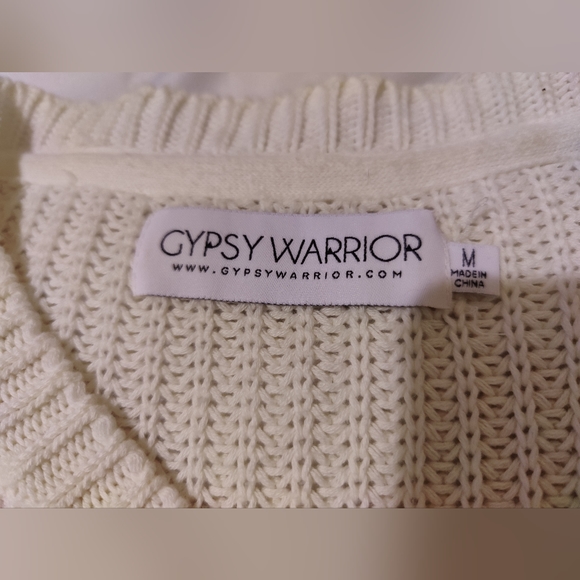 Gypsy Warrior women's off white / cream sweater π€π€ (Medium) π€π€ - Picture 13 of 16